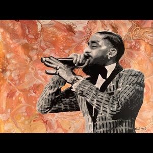 Nipsey Hussle by Ocean Clark Art